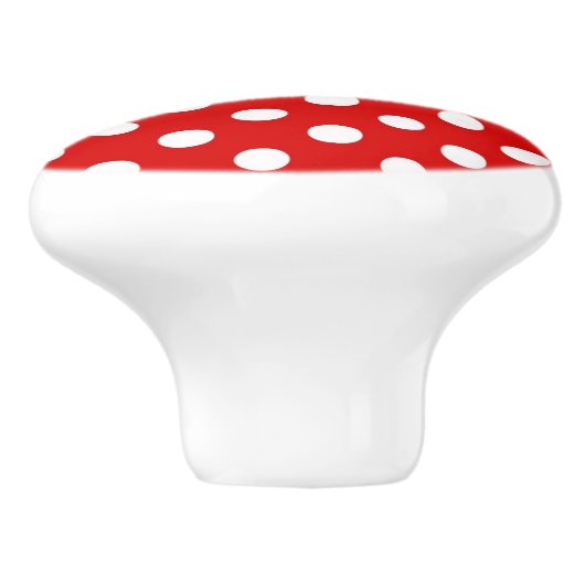 Achtergrond van poolpunt keramische knop (Zijkant)