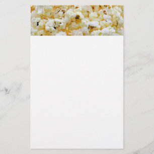 Achtergrond van popcorn briefpapier