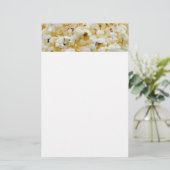 Achtergrond van popcorn briefpapier (Staand voorkant)