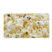 Achtergrond van popcorn etiket (Voorkant)
