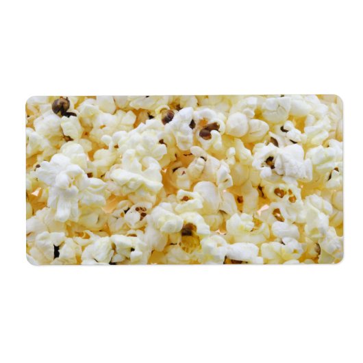 Achtergrond van popcorn etiket (Voorkant)