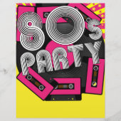 Achtergrond van Retro Party Flyer (Voorkant)