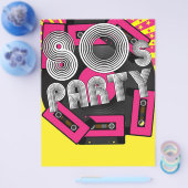 Achtergrond van Retro Party Flyer (Enkel)