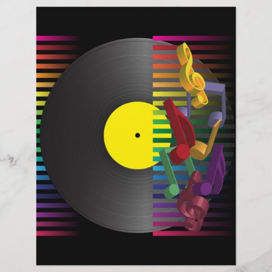 Achtergrond van Retro Party Flyer (Voorkant)