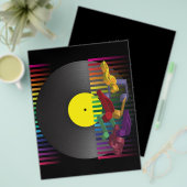 Achtergrond van Retro Party Flyer (Voorkant /achterkant)