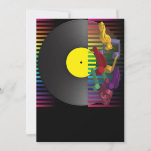 Achtergrond van Retro Party Kaart