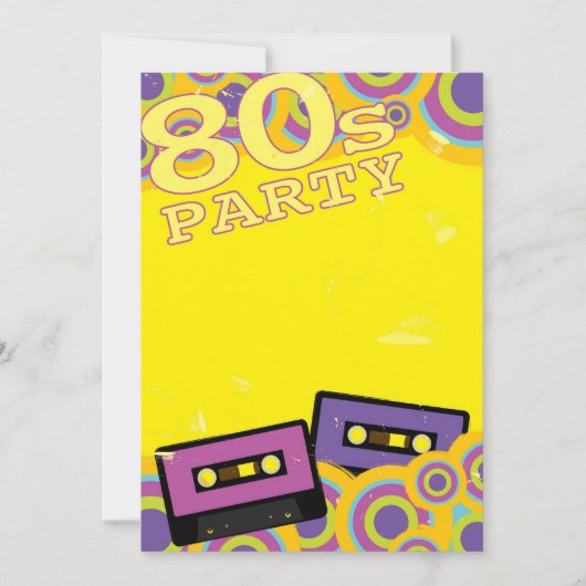 Achtergrond van Retro Party Kaart (Voorkant)