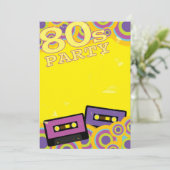 Achtergrond van Retro Party Kaart (Staand voorkant)