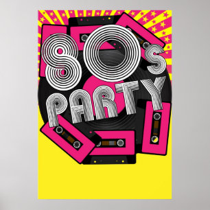 Achtergrond van Retro Party Poster