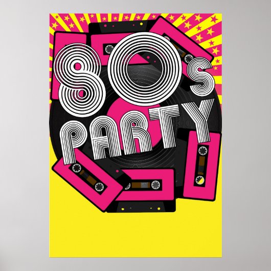 Achtergrond van Retro Party Poster (Voorkant)