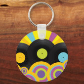 Achtergrond van Retro Party Sleutelhanger (Voorkant)