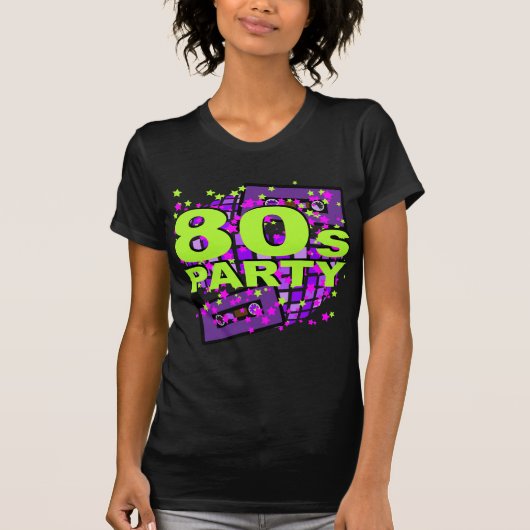 Achtergrond van Retro Party T-shirt (Voorkant)