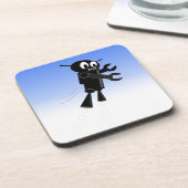 Achtergrond van robot Blue Sky Bier Onderzetter (Linkerzijde)