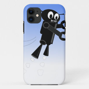 Achtergrond van robot Blue Sky iPhone 11 Hoesje