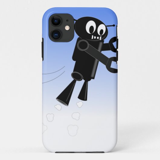 Achtergrond van robot Blue Sky Case-Mate iPhone Case (Achterkant)