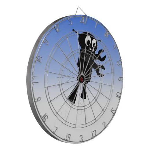 Achtergrond van robot Blue Sky Dartbord (Voorkant Links)