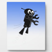 Achtergrond van robot Blue Sky Fotoplaat (Voorkant)