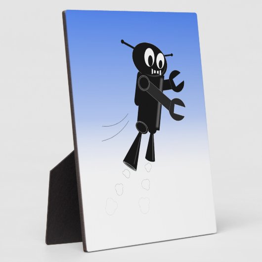 Achtergrond van robot Blue Sky Fotoplaat (Zijkant)