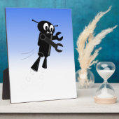 Achtergrond van robot Blue Sky Fotoplaat (Zijkant)