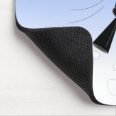 Achtergrond van robot Blue Sky Muismat (Hoek)