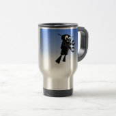 Achtergrond van robot Blue Sky Reisbeker (Voorkant rechts)