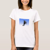 Achtergrond van robot Blue Sky T-shirt (Voorkant)