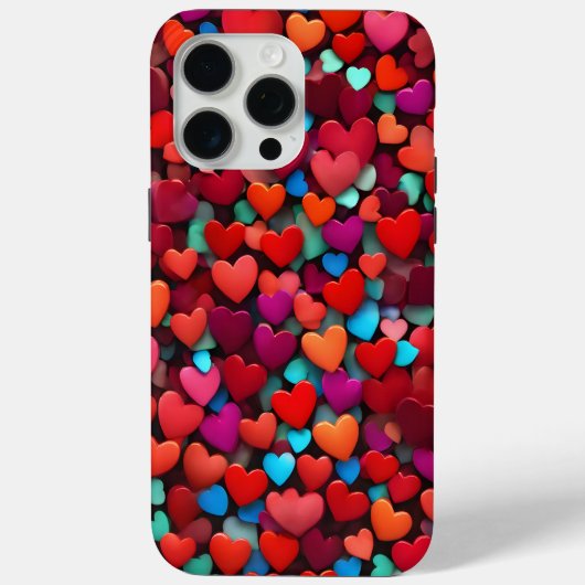 Achtergrond van rode harten romance video nieuwe k Case-Mate iPhone case (Achterkant)