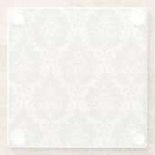 Achtergrond van schadevraag glazen onderzetter (Achterkant)