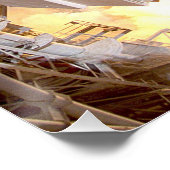 Achtergrond van spaceshuttle perfect poster (Hoek)