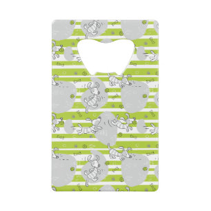 achtergrond van speelpatroon creditkaart flessenopener