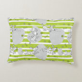 achtergrond van speelpatroon decoratief kussen (Achterkant)