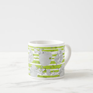 achtergrond van speelpatroon espresso kop
