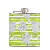 achtergrond van speelpatroon heupfles (Voorkant)