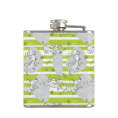 achtergrond van speelpatroon heupfles (Achterkant)