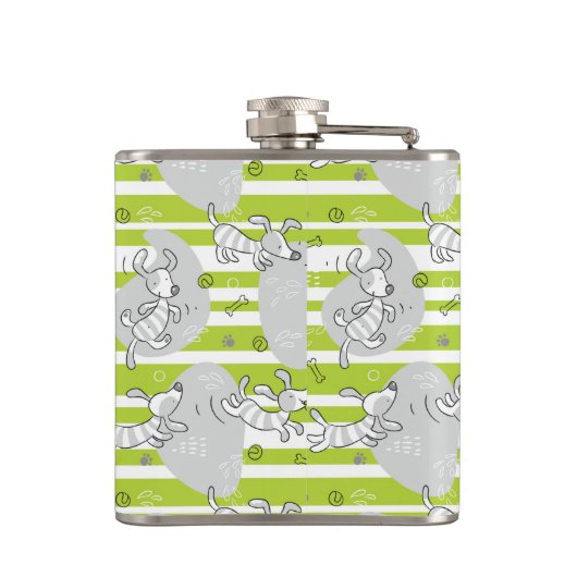 achtergrond van speelpatroon heupfles (Achterkant)