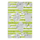 achtergrond van speelpatroon mini klembord (Achterkant)