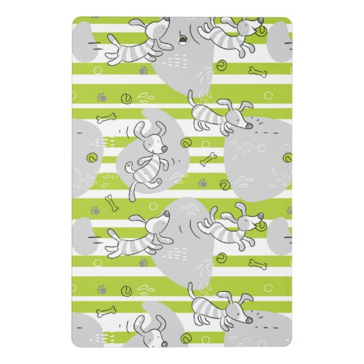 achtergrond van speelpatroon mini klembord (Achterkant)