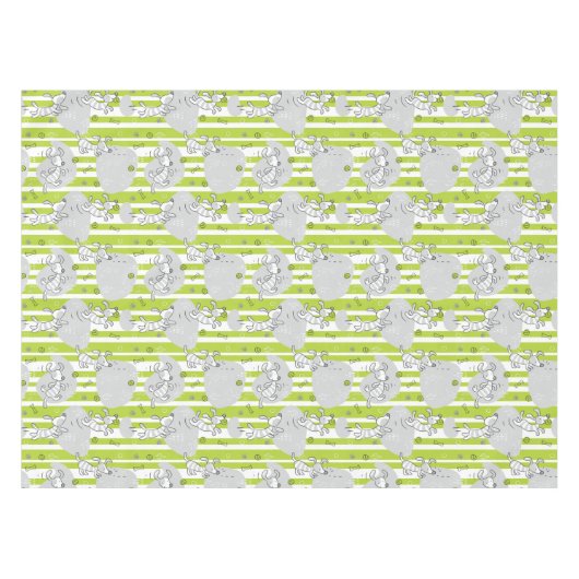 achtergrond van speelpatroon tafelkleed (Voorkant (Horizontaal))