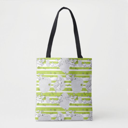 achtergrond van speelpatroon tote bag (Voorkant)