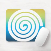 Achtergrond van spiraalvormige kleur muismat (Met muis)