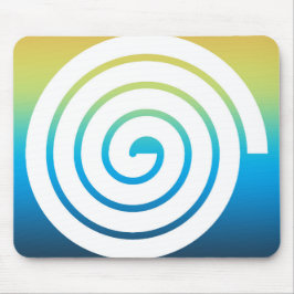 Achtergrond van spiraalvormige kleur muismat