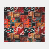 Achtergrond van standaard folkgrunge fleece deken (Voorkant (Horizontaal))