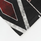 Achtergrond van standaard folkgrunge fleece deken (Hoek)