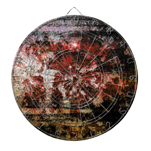 Achtergrond van steenbarstvorm dartbord (Voorkant)
