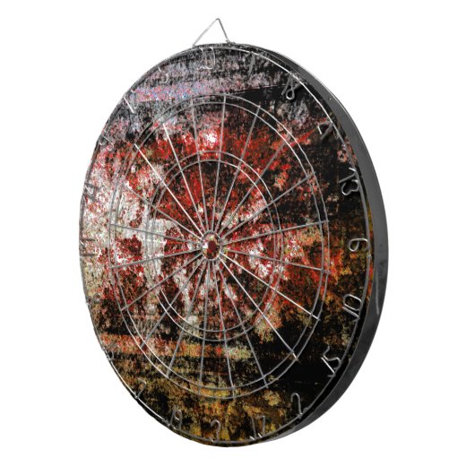 Achtergrond van steenbarstvorm dartbord (Voorkant Rechts)