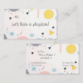 Achtergrond van strepen in cirkels met kopieerruim visitekaartje (Voorkant / Achterkant)