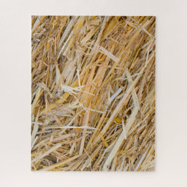 Achtergrond van stro legpuzzel