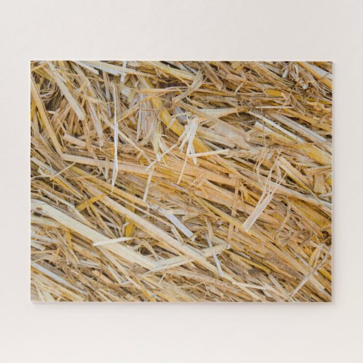 Achtergrond van stro legpuzzel (Horizontaal)