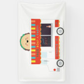Achtergrond van TACO Truck-verjaardagsfeestje Spandoek (Verticaal)
