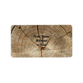 Achtergrond van tekenreeksen etiket (Voorkant)